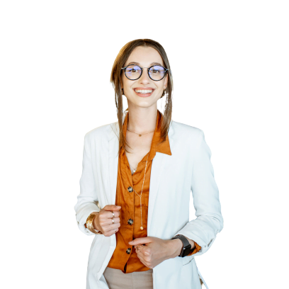 a person wearing glasses
