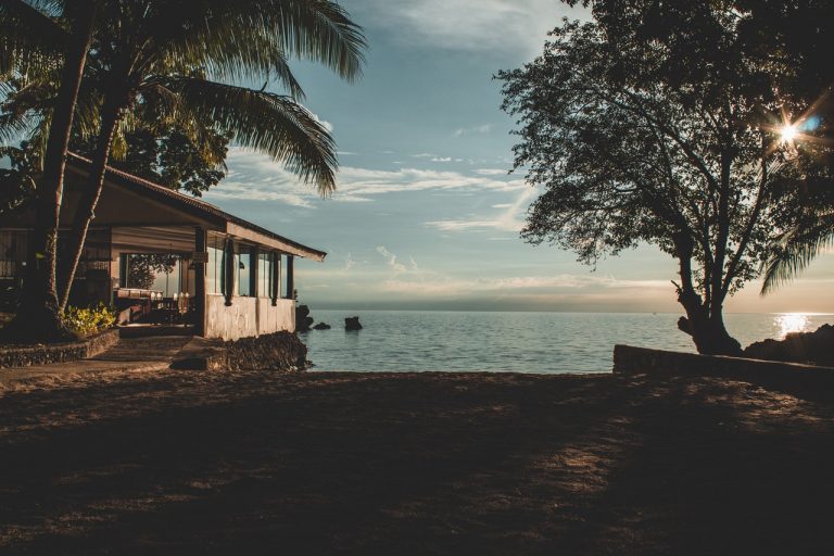 a house on a beach