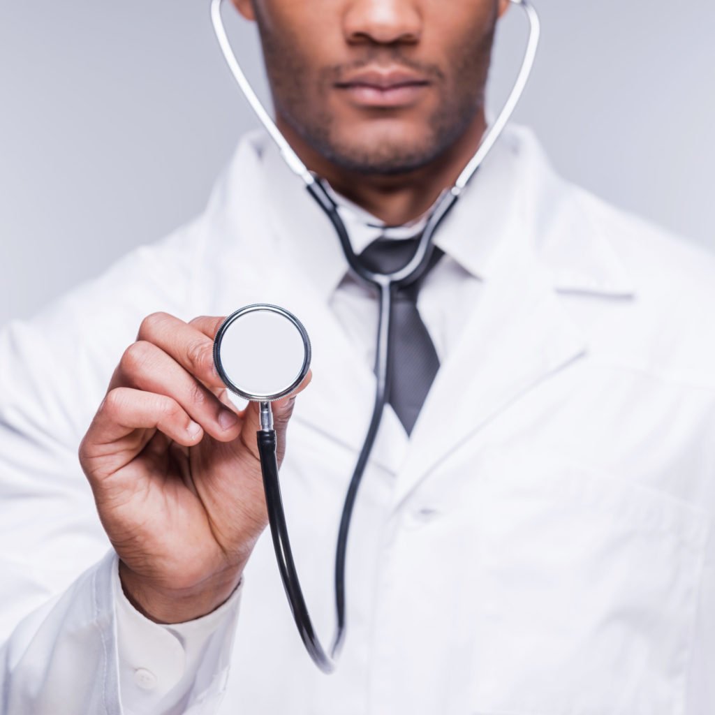 a doctor holding a stethoscope