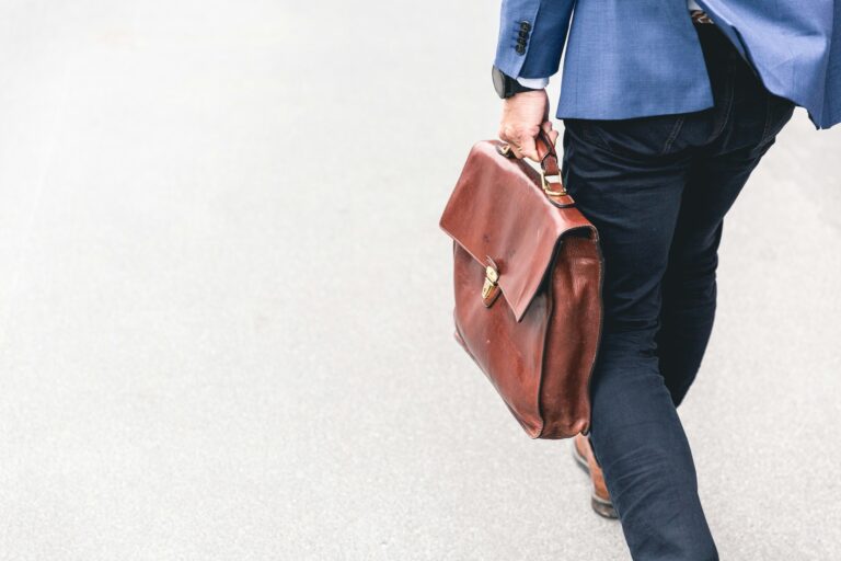 a person holding a brown purse